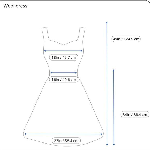 Cos navy wool blend midi dress grey contrast piping trim size M - Picture 6 of 12